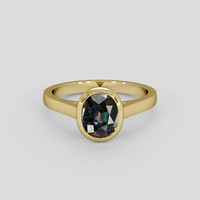 1.74 Ct. Multi Color Sapphire Ring, 18K Yellow Gold 1