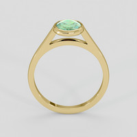 1.05 Ct. Yellowish Green Sapphire Ring, 18K Yellow Gold 3