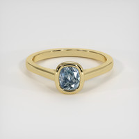 1.00 Ct. Sapphire Ring, 18K Yellow Gold 1