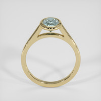 1.63 Ct. Bluish Green Sapphire Ring, 18K Yellow Gold 3