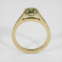 1.52 Ct. Yellowish Green Sapphire Ring, 18K Yellow Gold 3