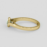 0.75 Ct. Green Sapphire Ring, 18K Yellow Gold 4