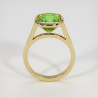 5.17 Ct. Yellowish Green Sapphire Ring, 18K Yellow Gold 3
