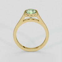 1.42 Ct. Yellowish Green Sapphire Ring, 18K Yellow Gold 3