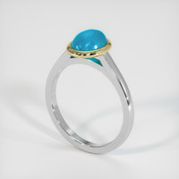 1.14 Ct. Gemstone Ring, 14K Yellow & White 2