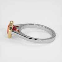 1.85 Ct. Padparadscha Sapphire Ring, 14K Yellow & White 4