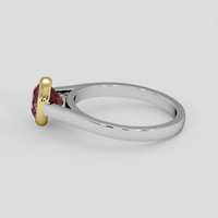 1.45 Ct. Bi Color Sapphire Ring, 14K Yellow & White 4