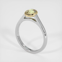 1.06 Ct. Sapphire Ring, 18K Yellow & White 2