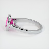 3.46 Ct. Pink Sapphire Ring, Platinum 950 4