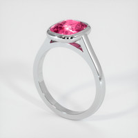 2.53 Ct. Pink Sapphire Ring, Platinum 950 2