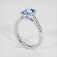 2.02 Ct. Blue Sapphire Ring, Platinum 950 2