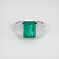 2.72 Ct. Emerald Ring, Platinum 950 1