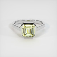 3.03 Ct. Yellow Sapphire Ring, Platinum 950 1