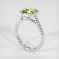 3.03 Ct. Yellow Sapphire Ring, Platinum 950 2