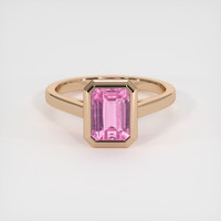 3.03 Ct. Sapphire Ring, 18K Rose Gold 1