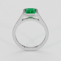1.45 Ct. Emerald Ring, Silver 3