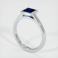 1.57 Ct. Blue Sapphire Ring, 10K White Gold 2
