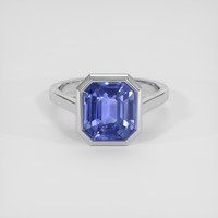 4.09 Ct. Color Change Sapphire Ring, 14K White Gold 1