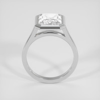 4.00 Ct. White Zircon Ring, 14K White Gold 3