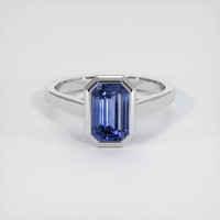 2.32 Ct. Sapphire Ring, 14K White Gold 1