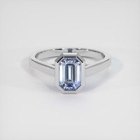 1.80 Ct. Sapphire Ring, 14K White Gold 1