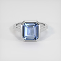 4.62 Ct. Sapphire Ring, 14K White Gold 1