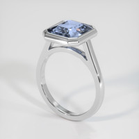 4.62 Ct. Sapphire Ring, 14K White Gold 2