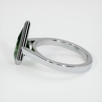 2.18 Ct. Green Sapphire Ring, 14K White Gold 4