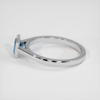 0.53 Ct. Sapphire Ring, 14K White Gold 4