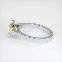 1.28 Ct. Yellow Sapphire Ring, 14K White Gold 4