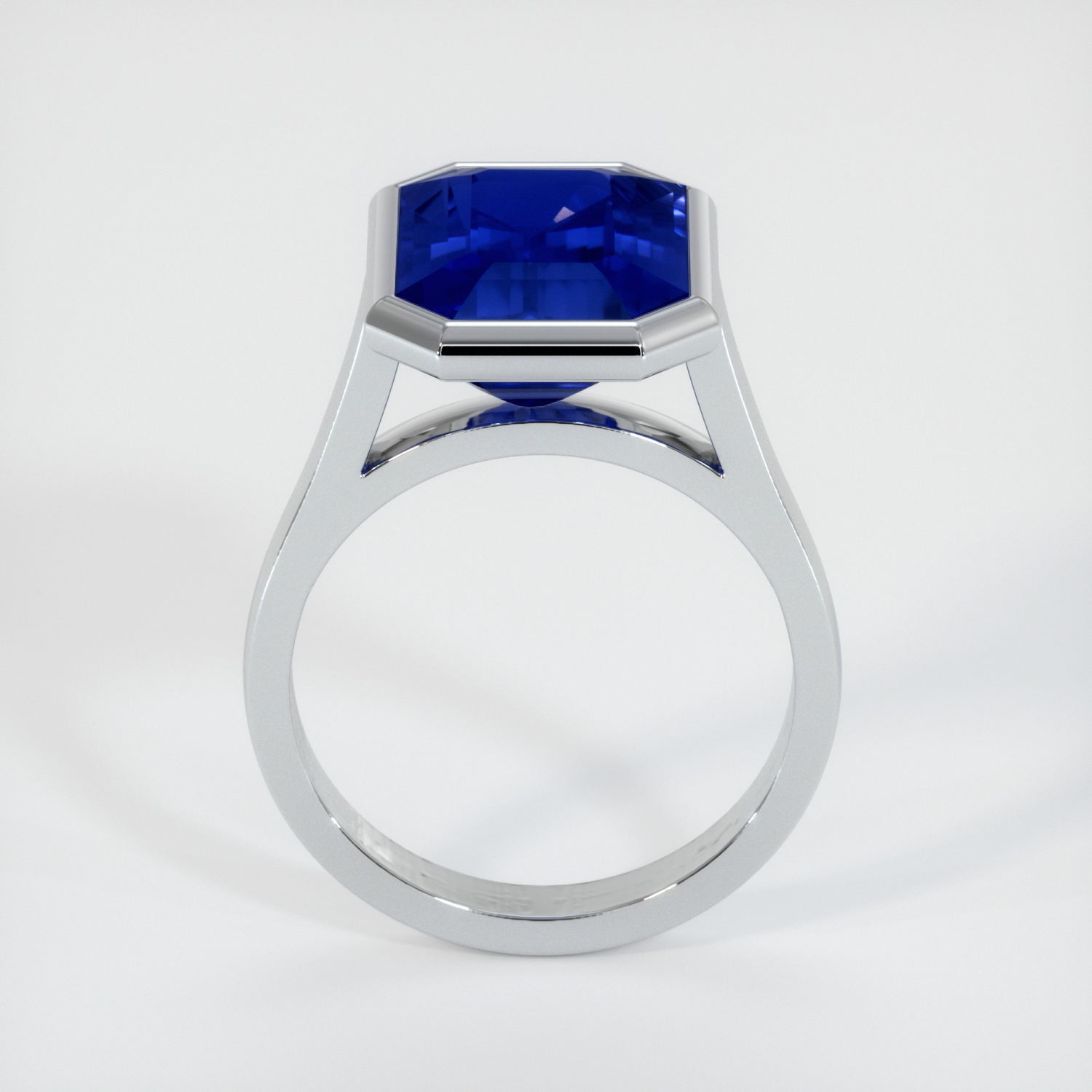 天然ブルーサファイアの指輪 Natural Blue Sapphire Ring Women's Natural Blue Sapphire Ring Side Diamonds 14K