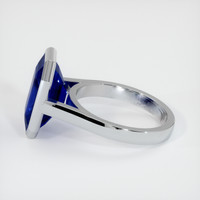 7.92 Ct. Blue Sapphire Ring, 18K White Gold 4