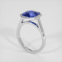 4.09 Ct. Color Change Sapphire Ring, 18K White Gold 2
