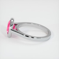 2.53 Ct. Pink Sapphire Ring, 18K White Gold 4
