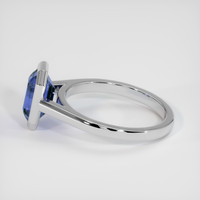 2.32 Ct. Blue Sapphire Ring, 18K White Gold 4