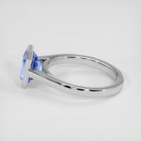 2.02 Ct. Blue Sapphire Ring, 18K White Gold 4