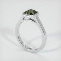 1.94 Ct. Sapphire Ring, 18K White Gold 2