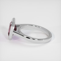2.77 Ct. Pinkish Brown Sapphire Ring, 18K White Gold 4
