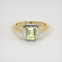 3.03 Ct. Sapphire Ring, 18K White & Yellow 1