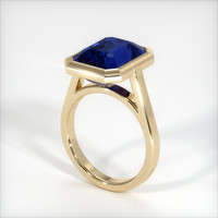 10.79 Ct. Blue Sapphire Ring, 10K Yellow Gold 2
