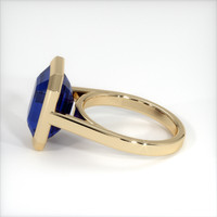 10.79 Ct. Blue Sapphire Ring, 10K Yellow Gold 4