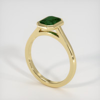 1.85 Ct. Yellowish Green Sapphire Ring, 10K Yellow Gold 2