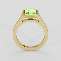 1.91 Ct. Green (Lime Green) Peridot Ring, 14K Yellow Gold 3