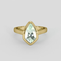 1.72 Ct. Green Tourmaline Ring, 14K Yellow Gold 1
