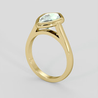1.72 Ct. Green Tourmaline Ring, 14K Yellow Gold 2