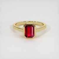 1.48 Ct. Ruby Ring, 14K Yellow Gold 1