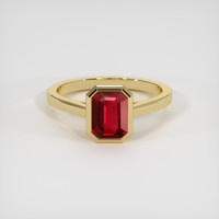 1.43 Ct. Ruby Ring, 14K Yellow Gold 1