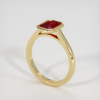 1.43 Ct. Ruby Ring, 14K Yellow Gold 2