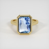 4.31 Ct. Sapphire Ring, 14K Yellow Gold 1