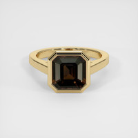 3.26 Ct. Brown Sapphire Ring, 14K Yellow Gold 1